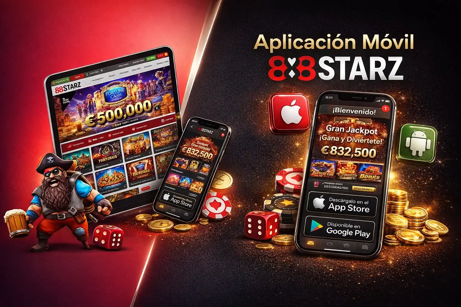 Versión Móvil App 888Starz Casino